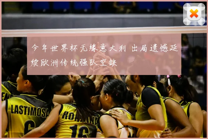 今年世界杯无缘意大利 出局遗憾延续欧洲传统强队空缺